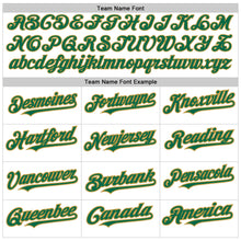 Charger l&#39;image dans la galerie, Custom White Pinstripe Kelly Green-Old Gold Authentic Fade Fashion Baseball Jersey

