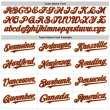 Charger l&#39;image dans la galerie, Custom White Pinstripe Crimson-Old Gold Authentic Fade Fashion Baseball Jersey
