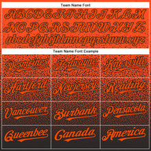Charger l&#39;image dans la galerie, Custom Orange Black Authentic Fade Fashion Baseball Jersey
