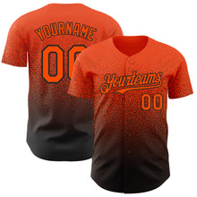 Charger l&#39;image dans la galerie, Custom Orange Black Authentic Fade Fashion Baseball Jersey
