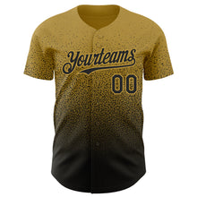 Laden Sie das Bild in den Galerie-Viewer, Custom Old Gold Black Authentic Fade Fashion Baseball Jersey
