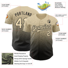 Laden Sie das Bild in den Galerie-Viewer, Custom Cream Black Authentic Fade Fashion Baseball Jersey
