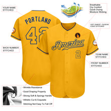 Load image into Gallery viewer, Custom Gold Gold-Royal Authentic Baseball Jersey
