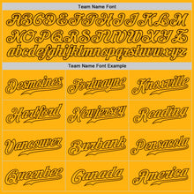 Load image into Gallery viewer, Custom Gold Gold-Brown Authentic Baseball Jersey
