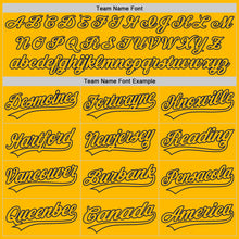 Charger l&#39;image dans la galerie, Custom Gold Navy Authentic Throwback Baseball Jersey

