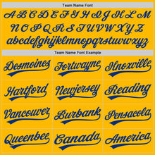 Charger l&#39;image dans la galerie, Custom Gold Royal-White Authentic Throwback Baseball Jersey
