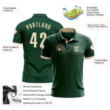 Charger l&#39;image dans la galerie, Custom Green Cream Performance Golf Polo Shirt
