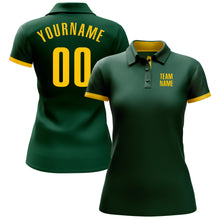Загрузить изображение в средство просмотра галереи, Custom Green Yellow Performance Golf Polo Shirt
