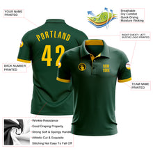 Загрузить изображение в средство просмотра галереи, Custom Green Yellow Performance Golf Polo Shirt
