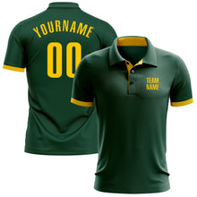 Загрузить изображение в средство просмотра галереи, Custom Green Yellow Performance Golf Polo Shirt

