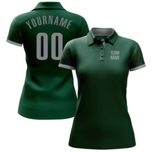 Загрузить изображение в средство просмотра галереи, Custom Green Gray Performance Golf Polo Shirt
