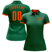 Charger l&#39;image dans la galerie, Custom Kelly Green Orange Performance Golf Polo Shirt
