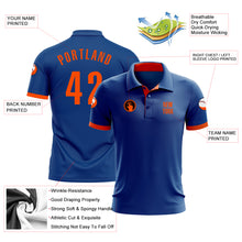 Laden Sie das Bild in den Galerie-Viewer, Custom Royal Orange Performance Golf Polo Shirt
