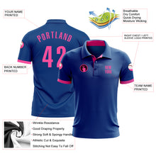 Laden Sie das Bild in den Galerie-Viewer, Custom Royal Pink Performance Golf Polo Shirt
