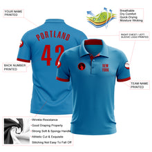 Загрузить изображение в средство просмотра галереи, Custom Panther Blue Red Performance Golf Polo Shirt
