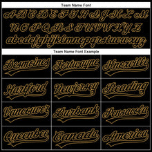 Laden Sie das Bild in den Galerie-Viewer, Custom Black Black-Old Gold Performance Vapor Golf Polo Shirt
