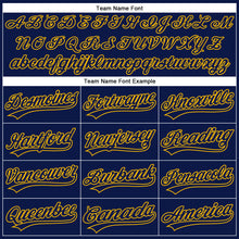 Laden Sie das Bild in den Galerie-Viewer, Custom Navy Navy-Gold Performance Vapor Golf Polo Shirt
