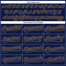 Laden Sie das Bild in den Galerie-Viewer, Custom Navy Navy-Old Gold Performance Vapor Golf Polo Shirt
