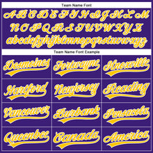 Charger l&#39;image dans la galerie, Custom Purple Gold-White Performance Vapor Golf Polo Shirt
