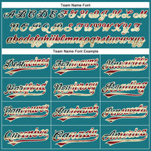 Laden Sie das Bild in den Galerie-Viewer, Custom Teal Vintage USA Flag-Cream Performance Vapor Golf Polo Shirt
