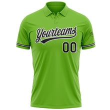 Laden Sie das Bild in den Galerie-Viewer, Custom Neon Green Black-White Performance Vapor Golf Polo Shirt

