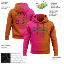 Charger l&#39;image dans la galerie, Custom Stitched Texas Orange Hot Pink-Black Gradient Fashion Sports Pullover Sweatshirt Hoodie
