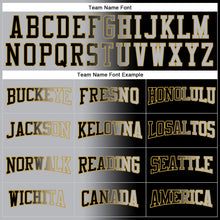 Charger l&#39;image dans la galerie, Custom Stitched Black Gray-Old Gold Gradient Fashion Sports Pullover Sweatshirt Hoodie
