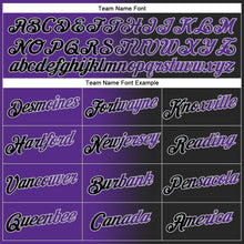 Charger l&#39;image dans la galerie, Custom Stitched Black Purple-Gray Gradient Fashion Sports Pullover Sweatshirt Hoodie
