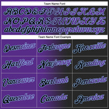 Загрузить изображение в средство просмотра галереи, Custom Stitched Black Purple-Light Blue Gradient Fashion Sports Pullover Sweatshirt Hoodie

