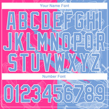 Загрузить изображение в средство просмотра галереи, Custom Graffiti Pattern Light Blue-Pink 3D Scratch Authentic Baseball Jersey
