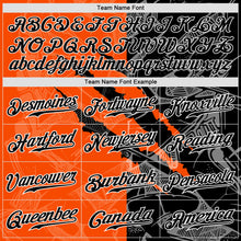 Загрузить изображение в средство просмотра галереи, Custom Graffiti Pattern Black-Orange 3D Scratch Authentic Baseball Jersey
