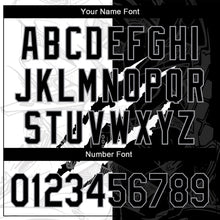 Загрузить изображение в средство просмотра галереи, Custom Graffiti Pattern Black-Gray 3D Scratch Authentic Baseball Jersey
