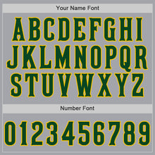 Load image into Gallery viewer, Custom Gray Green-Gold Authentic Baseball Jersey
