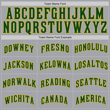 Загрузить изображение в средство просмотра галереи, Custom Gray Green-Gold Authentic Baseball Jersey
