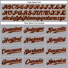 Load image into Gallery viewer, Custom Gray Black-Orange Authentic Sleeveless Baseball Jersey
