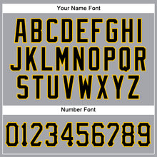 Load image into Gallery viewer, Custom Gray Black-Gold Authentic Sleeveless Baseball Jersey

