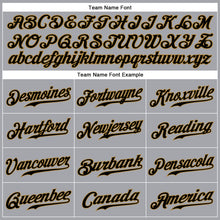 Load image into Gallery viewer, Custom Gray Black-Old Gold Authentic Sleeveless Baseball Jersey
