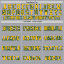 Charger l&#39;image dans la galerie, Custom Gray Green-Gold Mesh Authentic Football Jersey
