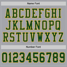 Charger l&#39;image dans la galerie, Custom Gray Green-Gold Mesh Authentic Football Jersey
