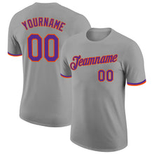 Загрузить изображение в средство просмотра галереи, Custom Gray Purple-Orange Performance T-Shirt
