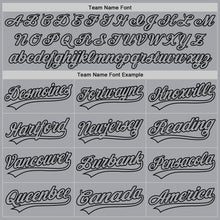 Charger l&#39;image dans la galerie, Custom Gray Gray-Black Authentic Baseball Jersey
