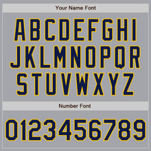 Charger l&#39;image dans la galerie, Custom Gray Navy-Gold Authentic Baseball Jersey
