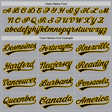 Laden Sie das Bild in den Galerie-Viewer, Custom Gray Black-Gold Authentic Baseball Jersey

