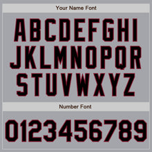 Laden Sie das Bild in den Galerie-Viewer, Custom Gray Black-Crimson Authentic Baseball Jersey
