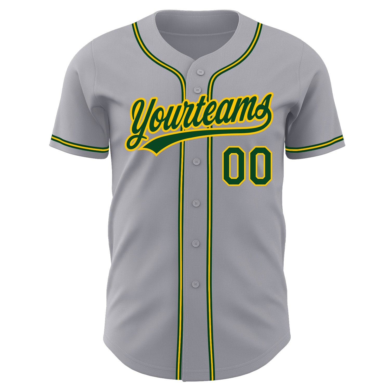 Sale Build Gold Baseball Authentic Gray Jersey Green