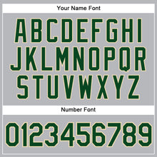 Load image into Gallery viewer, Custom Gray Green Pinstripe City Cream Authentic Baseball Jersey
