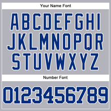 Laden Sie das Bild in den Galerie-Viewer, Custom Gray Royal-White Authentic Baseball Jersey
