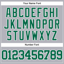 Laden Sie das Bild in den Galerie-Viewer, Custom Gray Kelly Green-White Authentic Baseball Jersey
