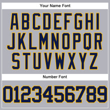 Загрузить изображение в средство просмотра галереи, Custom Gray Navy-Gold Authentic Baseball Jersey
