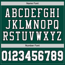 Load image into Gallery viewer, Custom Green White-Gray Mesh Authentic Throwback Football Jersey
